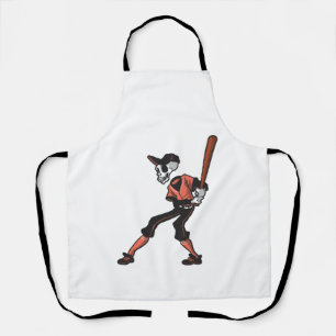 Baseball-Skelett-Design für Baseballspieler Schürze
