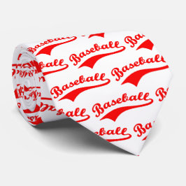 Baseball-Skript in Rot Krawatte