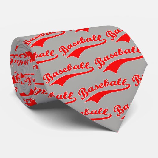 Baseball-Skript in Rot Krawatte (Gerollt)