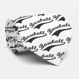 Baseball-Skript in Schwarz Krawatte