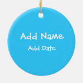 Baseball-Sky Keramik Ornament (Hinten)