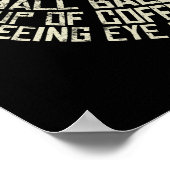 Baseball Slang Words Calligram Poster (Ecke)