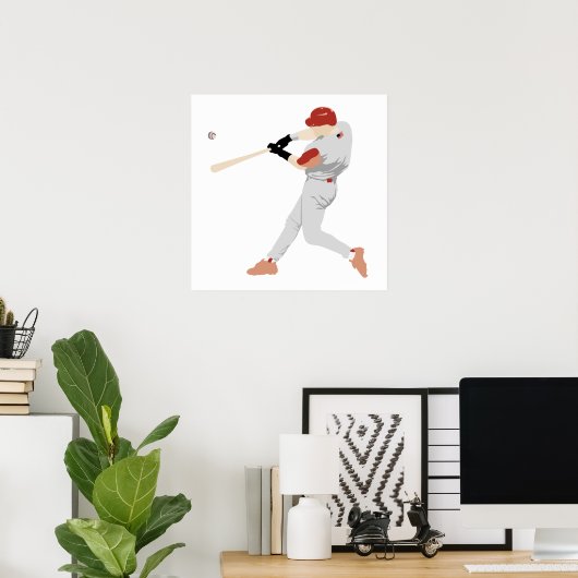 Baseball Slugger Poster (Heimbüro)
