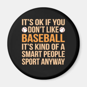 Baseball Smart People Sport Player Lover Coach Gra Magnet