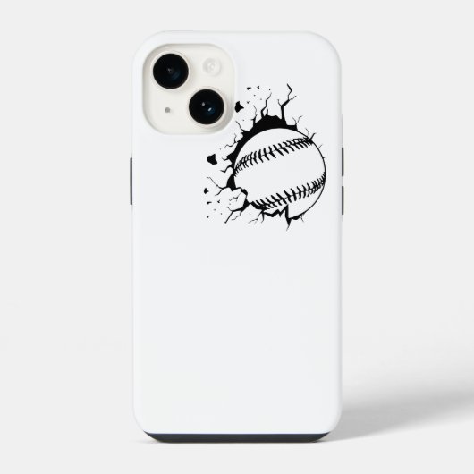Baseball-Smash iPhone Hülle (Rückseite)