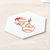 Baseball Snowman Ice Cream Untersetzer (angewinkelt)