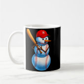 Baseball Snowman Merry Christmas Xmas Pajamas Men Kaffeetasse (Links)