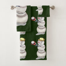 Baseball Snowman Weihnachten