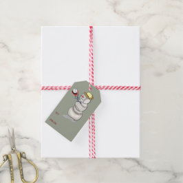Baseball Snowman Weihnachten Geschenkanhänger
