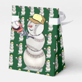 Baseball Snowman Weihnachten Geschenkschachtel