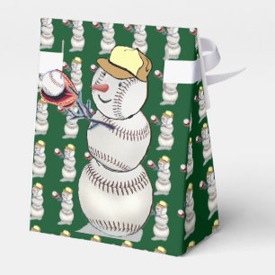 Baseball Snowman Weihnachten Geschenkschachtel
