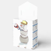 Baseball Snowman Weihnachten Geschenkschachtel (Geöffnet)