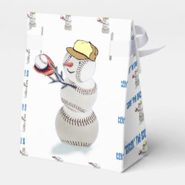 Baseball Snowman Weihnachten Geschenkschachtel