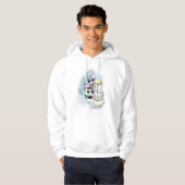 Baseball Snowman Weihnachten Hoodie (Vorne ganz)