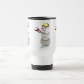 Baseball Snowman Weihnachten Reisebecher (Mittel)