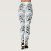 Baseball Snowman Weihnachts-Leggings Leggings (Rückseite)