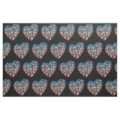 Baseball Softball - Amerikanische Flaggenherz Stoff (Fat Quarter (45,7 x 55,9 cm))