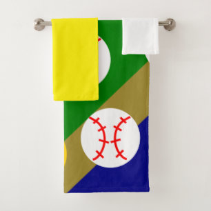 Baseball/Softball-Badetuch-Set Badhandtuch Set