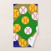 Baseball/Softball Badhandtuch Set (Handtuch)