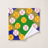 Baseball/Softball Badhandtuch Set (Waschlappen)