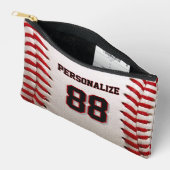 Baseball Softball Benutzerdefinierter Name und Num Zubehörtasche (Offen)