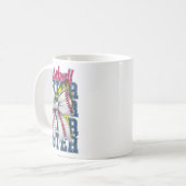 Baseball Softball Bow, Coquette Baseball Mama Mama Kaffeetasse (Vorderseite Links)