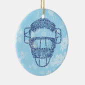 Baseball Softball Catcher's Mask Ornament (Rechts)