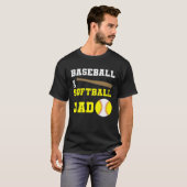Baseball & Softball Dad Fathers day for dads T-Shirt (Vorne ganz)