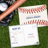 Baseball Softball der perfekte Catch Wedding RSVP Postkarte