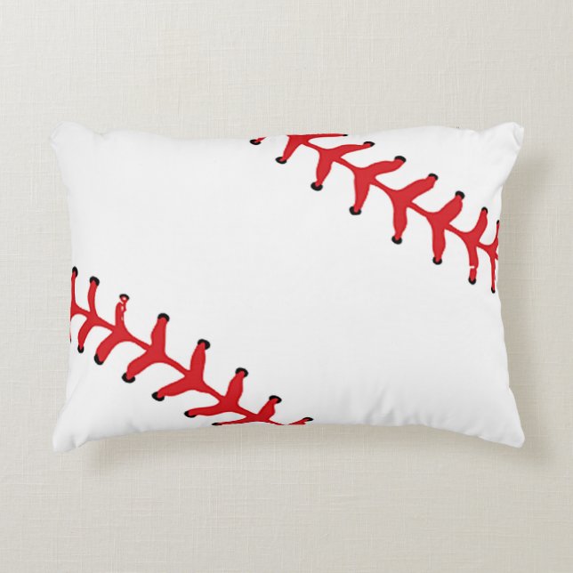 Baseball Softball Design Akzent Kissen (Vorderseite)