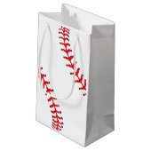 Baseball Softball Design Geschenktasche Kleine Geschenktüte (Rückseite Schrägansicht)