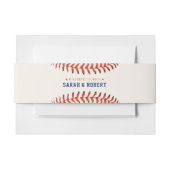 Baseball Softball die perfekte Sporthochzeit Einladungsbanderole (Vorderseite Beispiel)