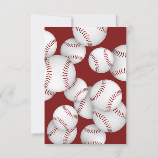 Baseball Softball Ende der Saison feiern Einladung (Rückseite)