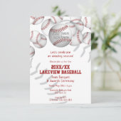 Baseball Softball Ende der Saison Preisverleihung Einladung (Stehend Vorderseite)