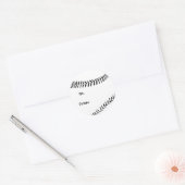 Baseball- / Softball-Geschenketiketten Runder Aufkleber (Umschlag)
