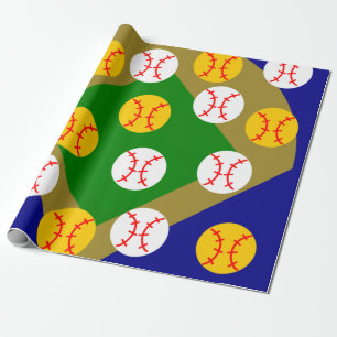 Baseball/Softball Geschenkpapier