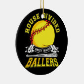 Baseball Softball gespaltene House Ball Mama Keramik Ornament (Rechts)