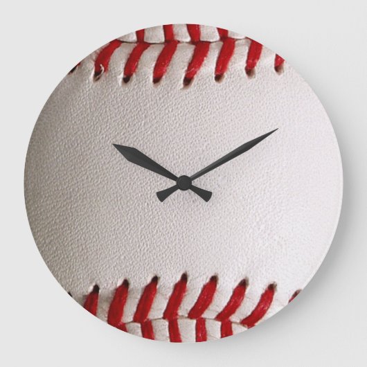 Baseball Softball Große Wanduhr (Vorderseite)
