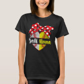 Baseball Softball Heart Ball Nonna Family Player C T-Shirt (Vorderseite)