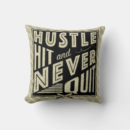 Baseball Softball Hustle Hit Name & Number Cushion Kissen