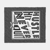 Baseball Softball Hustle Hit nie aufhören Throw Fleecedecke (Vorderseite (Horizontal))