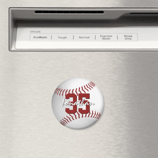 Baseball-Softball-Jungs personalisiert Magnet (In Situ (Geschirrspüler))