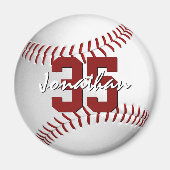 Baseball-Softball-Jungs personalisiert Magnet (Vorne)