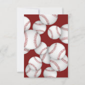 Baseball Softball Kinder Ende der Saison Bankett Einladung (Rückseite)