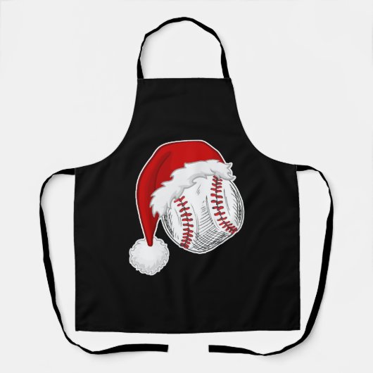 Baseball, Softball-Liebhaber - Xmas Weihnachtsmann Schürze (Vorderseite)