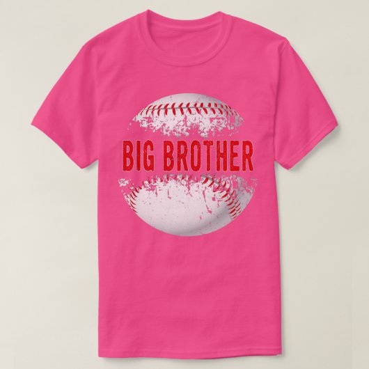 Baseball Softball Lover Ball Big Brother Fathers D T-Shirt (Design vorne)