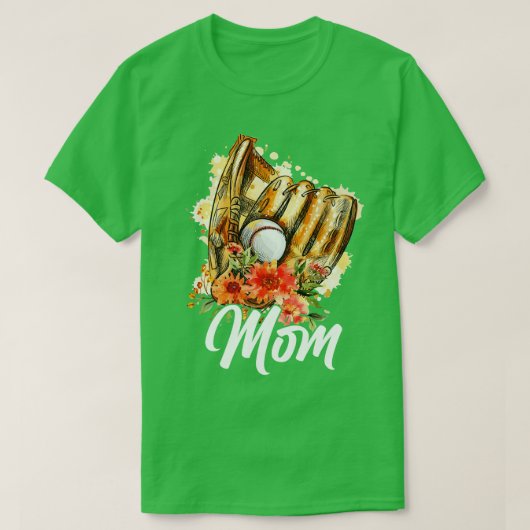 Baseball Softball-Mama T-Shirt (Design vorne)