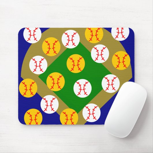 Baseball/Softball Mousepad (Mit Mouse)