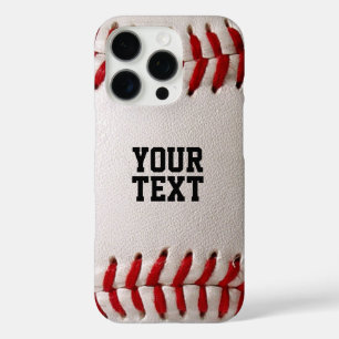 Baseball Softball Nähen Benutzerdefinierter Text iPhone 16 Pro Hülle