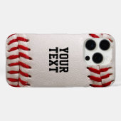 Baseball Softball Nähen Benutzerdefinierter Text Case-Mate iPhone Hülle (Rückseite (Horizontal))